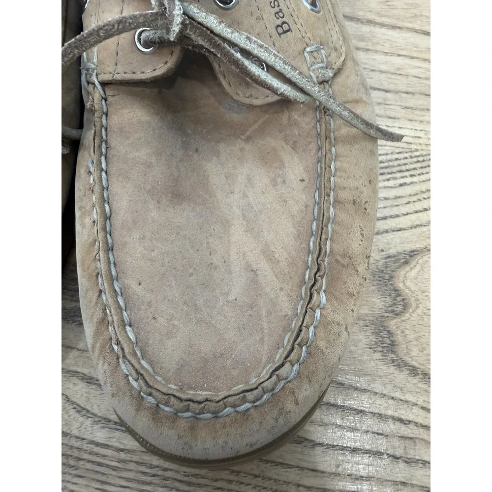 Bass Seafarer Boat Shoes 1617-226 Mens Brown Leather Lace Up Size 12M